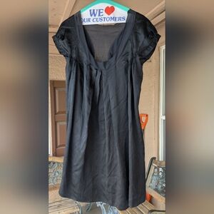 Minden Chan Black Silk Mini Dress
